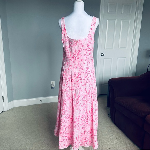NWT Lilly Pulitzer Calina Linen Midi Dress. Size 8. - Picture 3 of 8